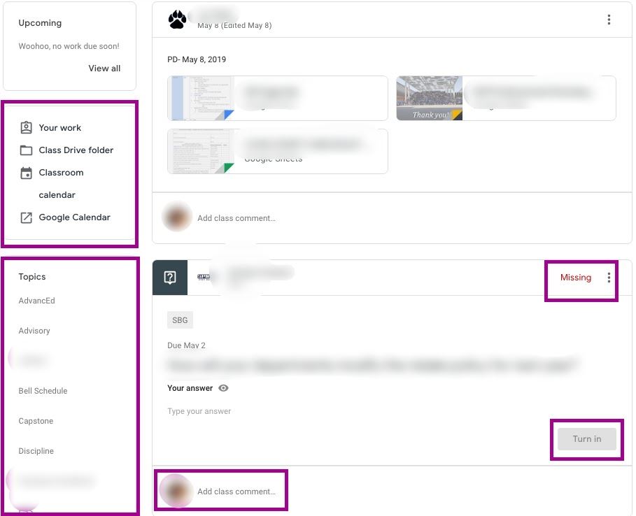 I use SEVERAL Google Classrooms and would like to use a folder